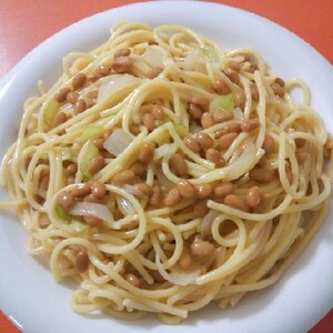 らっきょう納豆パスタ